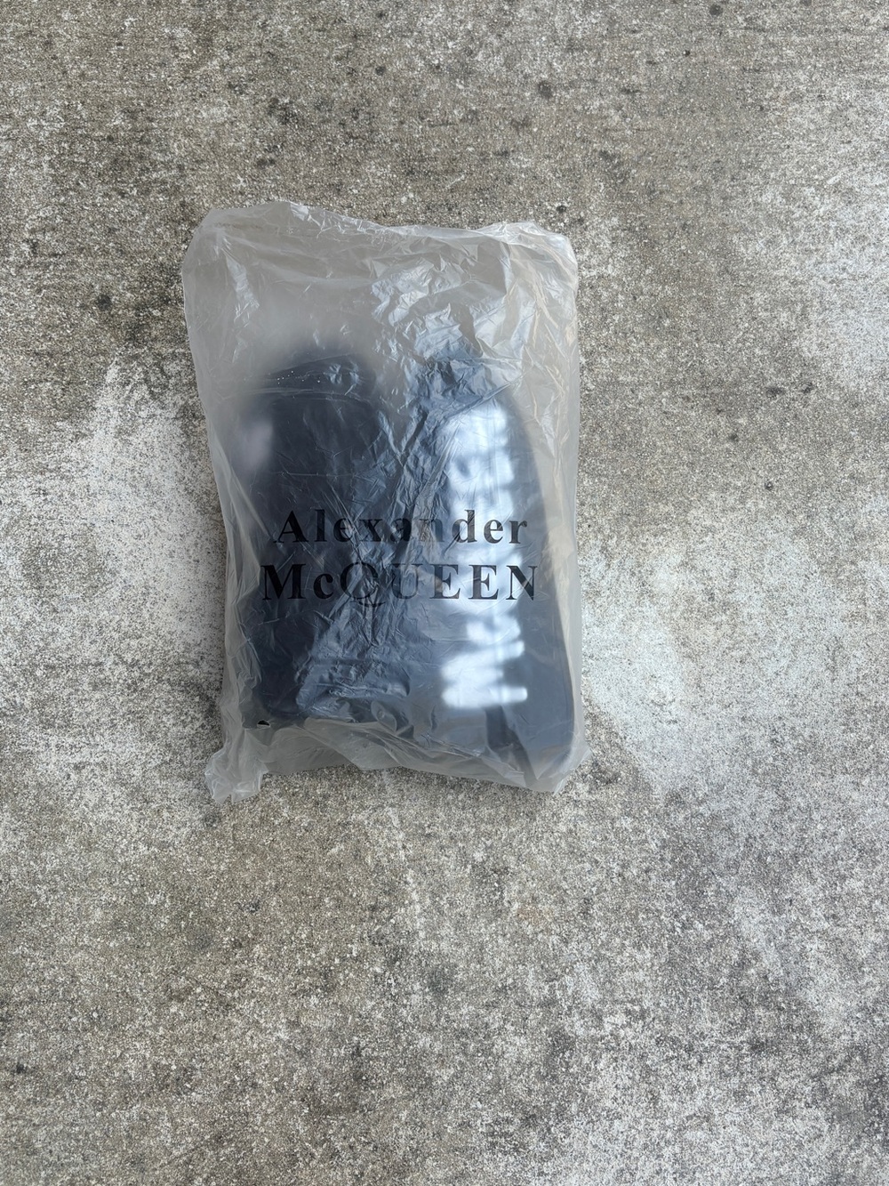 Alexander McQueen Black and White Branded Shoe Dust Bag